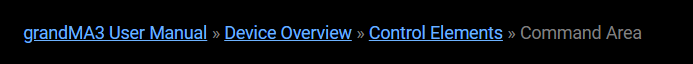 Breadcrumb to navigate in the help